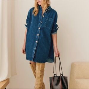Sezane Sofia denim dress